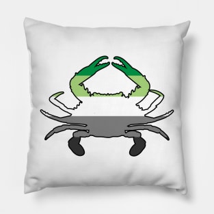 Blue Crab: Aromantic Pride Pillow