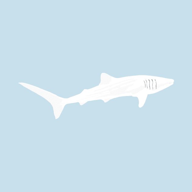 Albino Whale Shark by stargatedalek