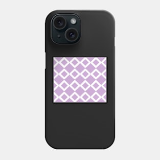 Abstract geometric pattern - purple and white. Phone Case