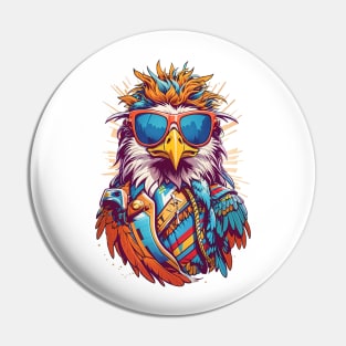 Cool Eagle in Sunglasses Pin