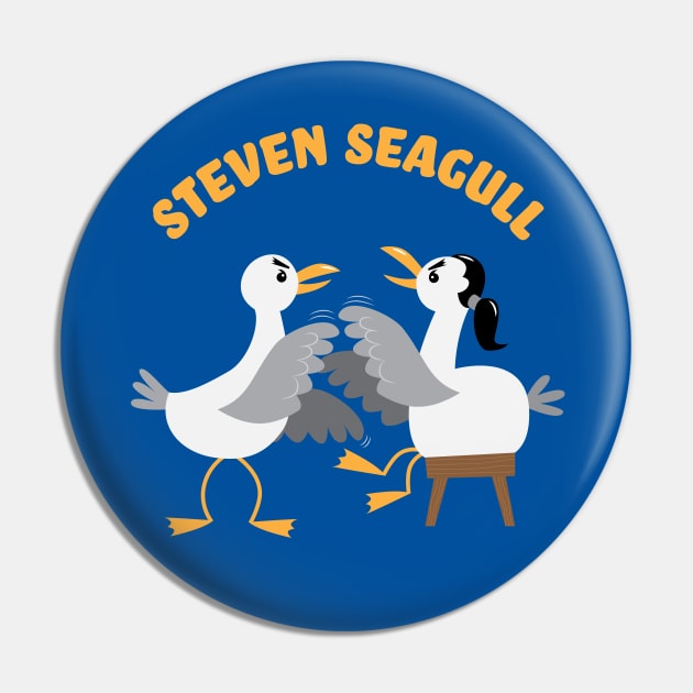 Steven Seagull Pin by MustardSoda