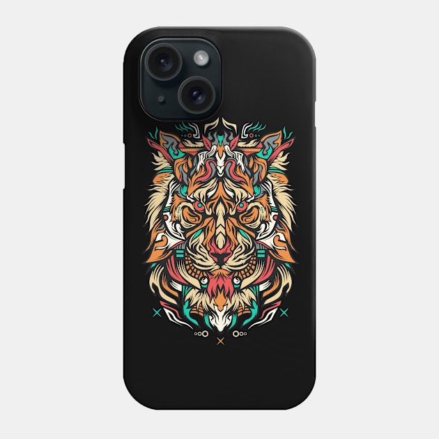 lionza illustration Phone Case by Mako Design 