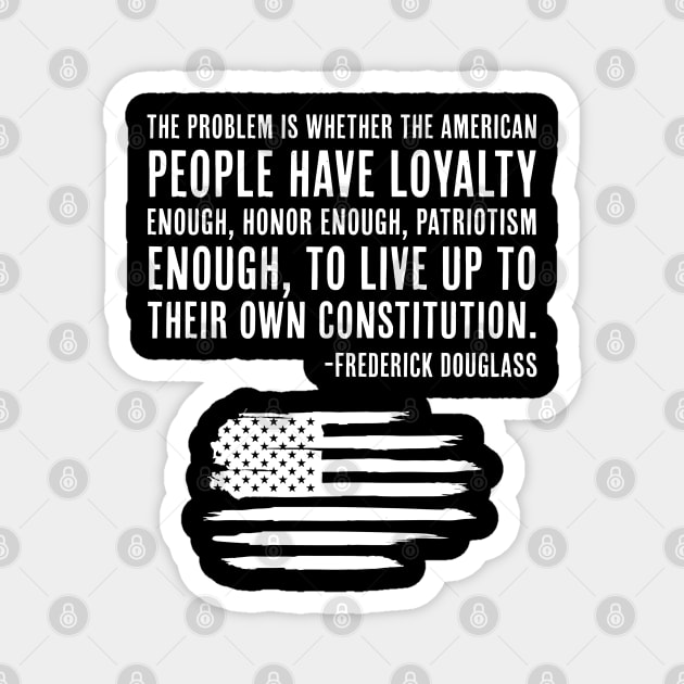 Frederick Douglass, Quote, Black History, African American Magnet by UrbanLifeApparel