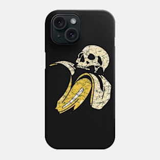 Distressed Skull Banana Phone Case