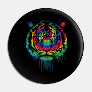 Tiger tie dye Pin