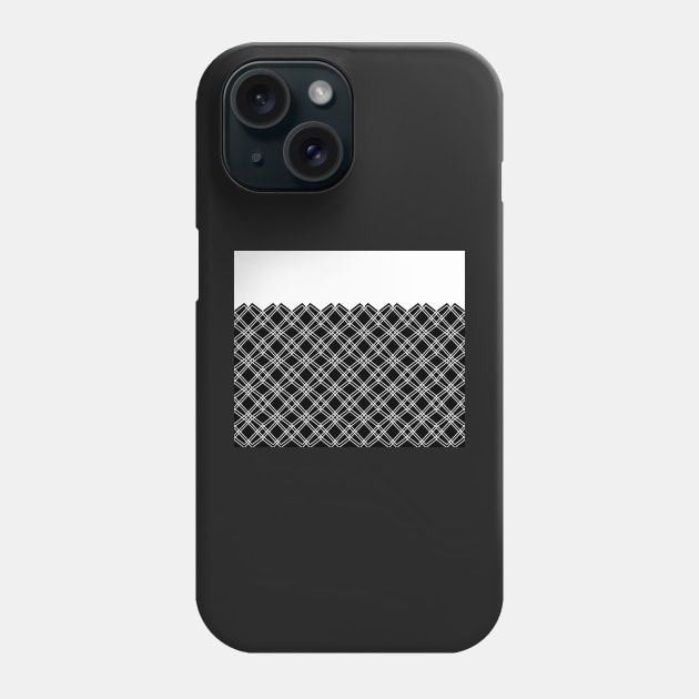 Zigzag geometric pattern - black and white. Phone Case by kerens