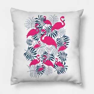Pink Flamingo Pattern Pillow