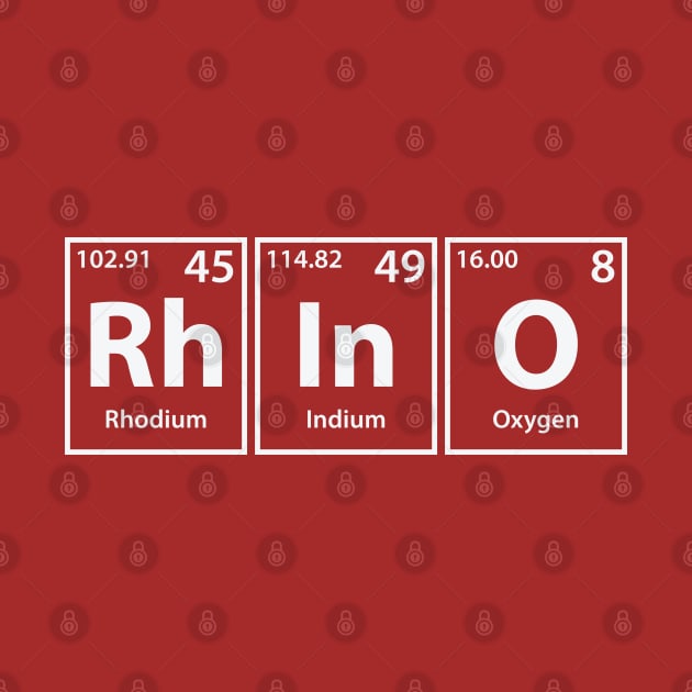 Rhino (Rh-In-O) Periodic Elements Spelling by cerebrands