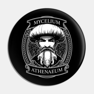 Mycelium Athenaeum Logo Pin