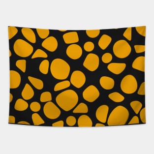 mustard pebbles Tapestry