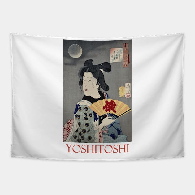 Brothel Geisha by Tsukioka Yoshitoshi Tapestry by Naves