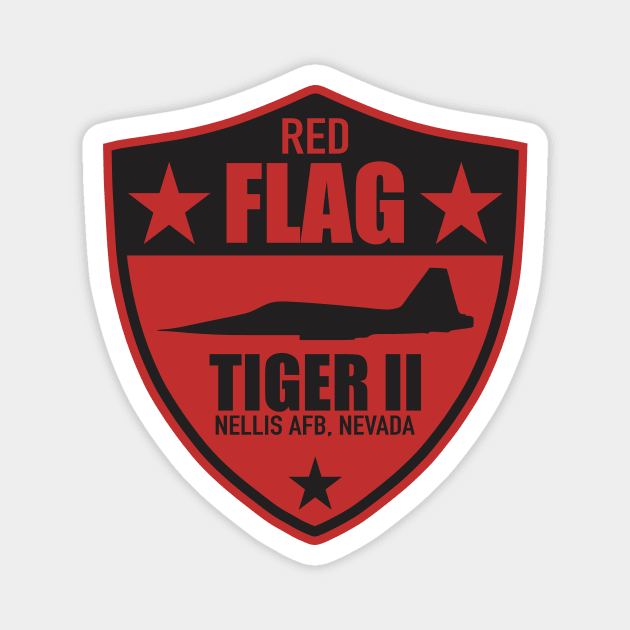 F-5 Tiger II - Red Flag Magnet by Tailgunnerstudios