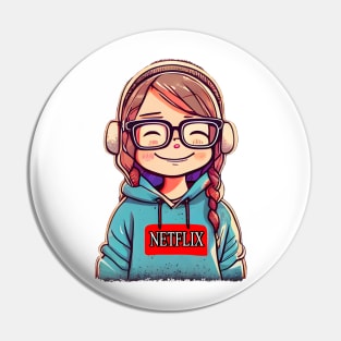 Hoddie Netflix Girl two Pin