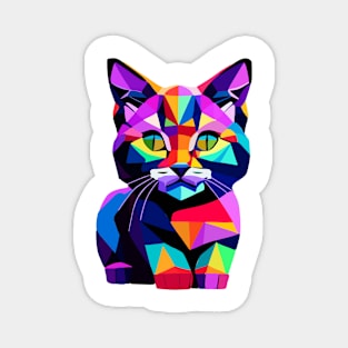 Abstract cute cat Magnet