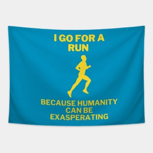 Jogging funny sentence Tapestry