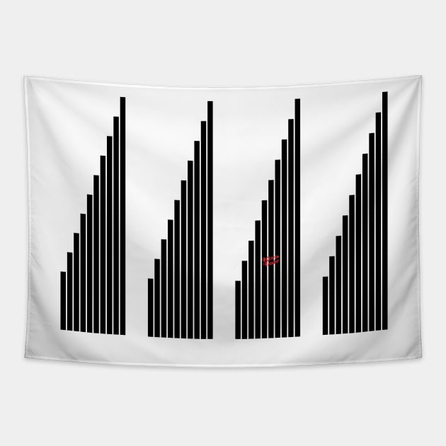 STRIPED SYMPHONY - Black and White #minimal #art #design #kirovair #buyart #decor #home Tapestry by Kirovair