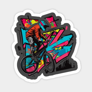 BMX Bicycle Rider Magnet