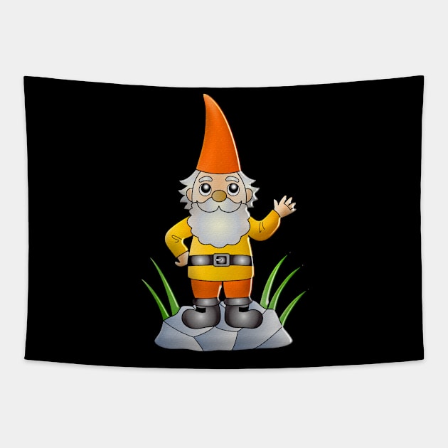 Christmas Garden Gnome Tapestry by holidaystore