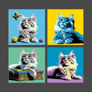 Nebelung Cat Pop Art - Cute Kitties T-Shirt