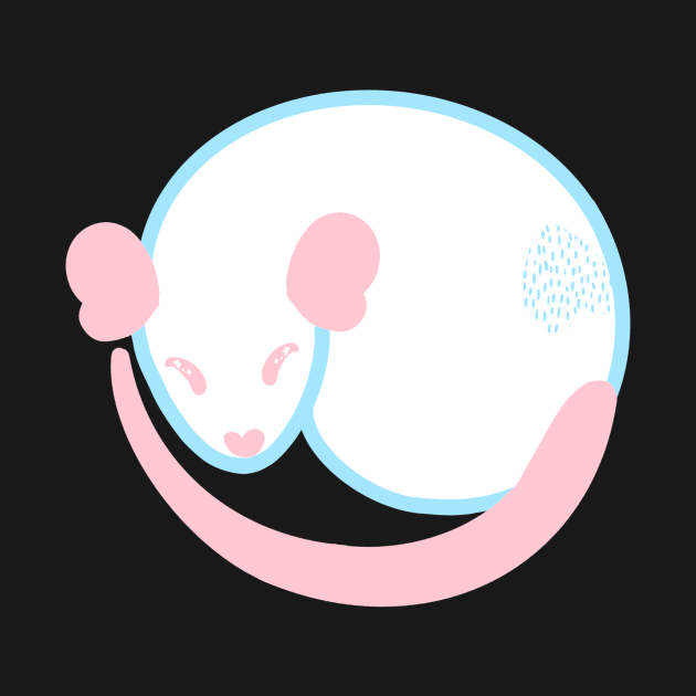 Subtle Trans Pride Rat by Ratfrens