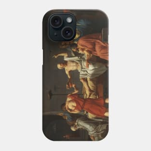 The Death of Socrates by Jacques-Louis David Phone Case