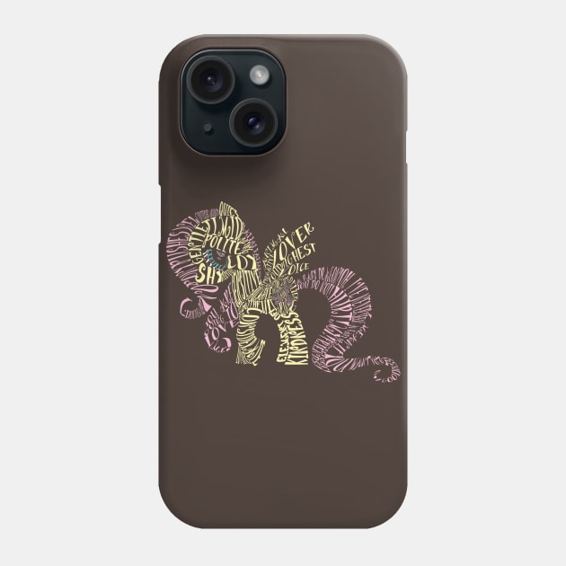 Wordy Fluttershy Phone Case by WanWanWana