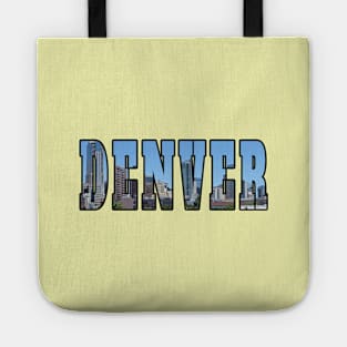 Denver Colorado Skyline Tote