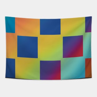 Colorful checker Tapestry