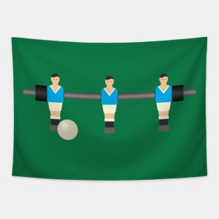 Foosball Blue Tapestry