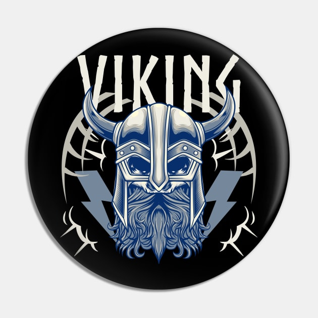 Viking Skull 3.4 Pin by Harrisaputra