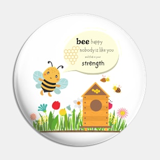 Bee Happy! Pin