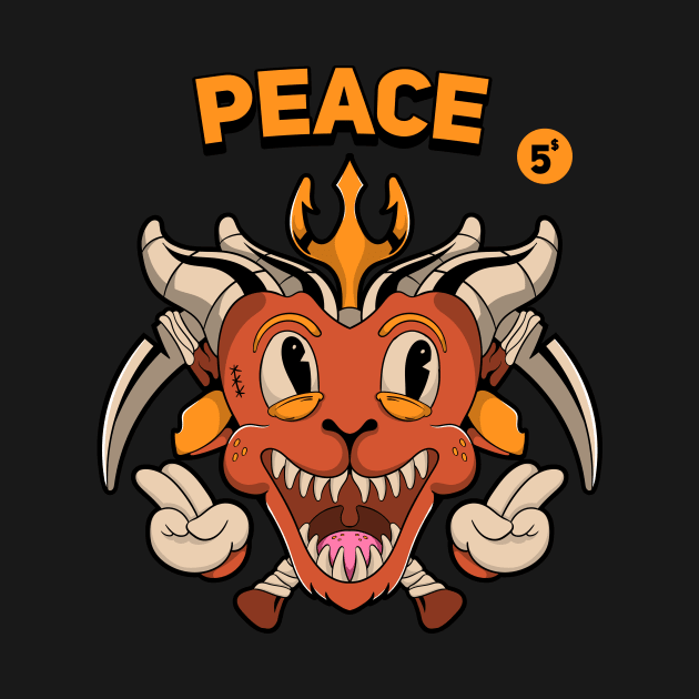 Peace Demon Character Monster by Kumilism