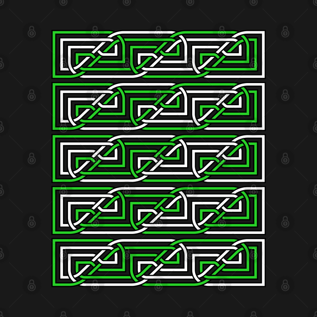 Celtic Interwoven Rectangular Knot Pattern 1 by taiche