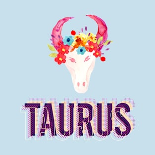 Colorful Taurus Zodiac Sign T-Shirt