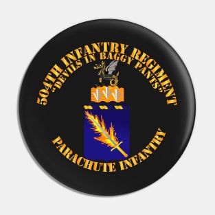 COA - 504th Infantry Regiment Pin