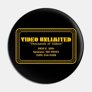 Video Unlimited Video Store Pin