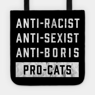 Anti Boris Johnson Funny Cat Lover Tote