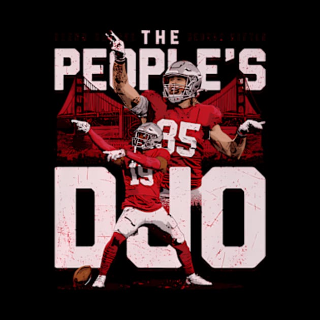 Deebo Samuel George Kittle San Francisco Peoples Duo by caravalo