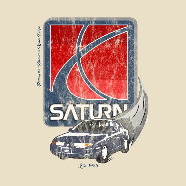 Saturn Motors Vintage Tee by scornely