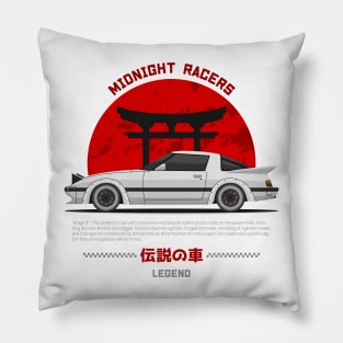 Midnight Racer White RX 7 FB JDM Pillow