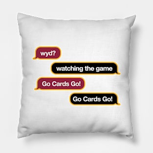 Cardinals WYD Text Pillow