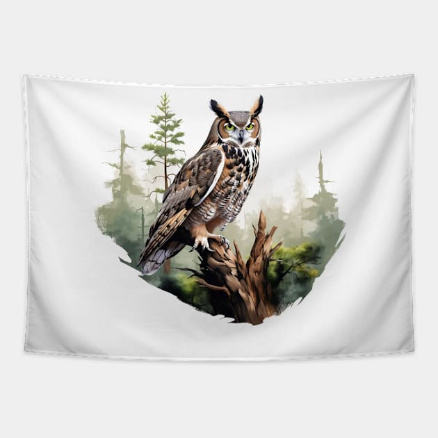 Hoot Owl Tapestry by zooleisurelife