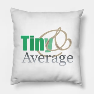 Tiny & Average Graphic Pillow