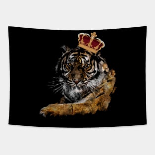 King Tiger Watercolor Tapestry