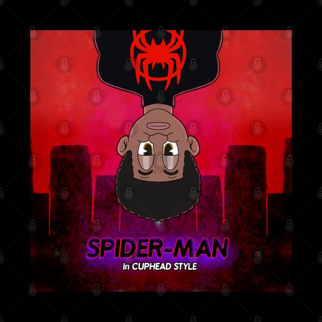 miles morales drawing in Cuphead style by Style cuphead 