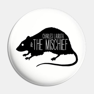 Mischief Rat (Black Logo) Pin