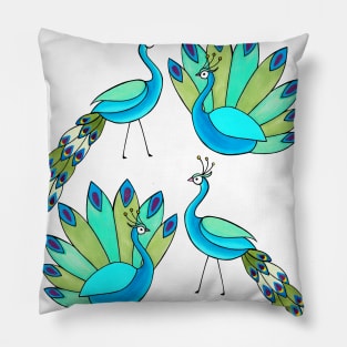 Peacocks are beautiful Pillow