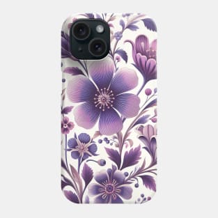 Purple Flowers Phone Case