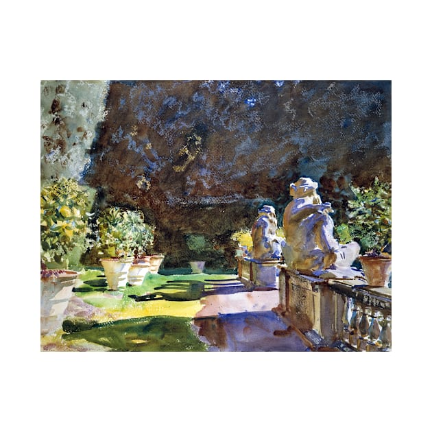 John Singer Sargent Villa di Marlia, Lucca A Fountain by pdpress