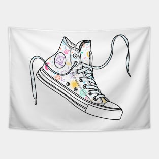 Sagittarius high tops - Pastel colours Tapestry